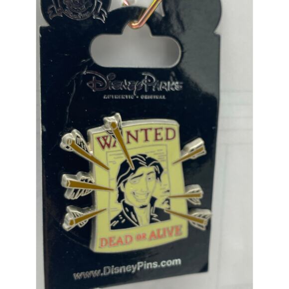 Disney Parks Pin Tangled Flynn Ryder Wanted Poster Rapunzel Trading Pin - Picture 3 of 4
